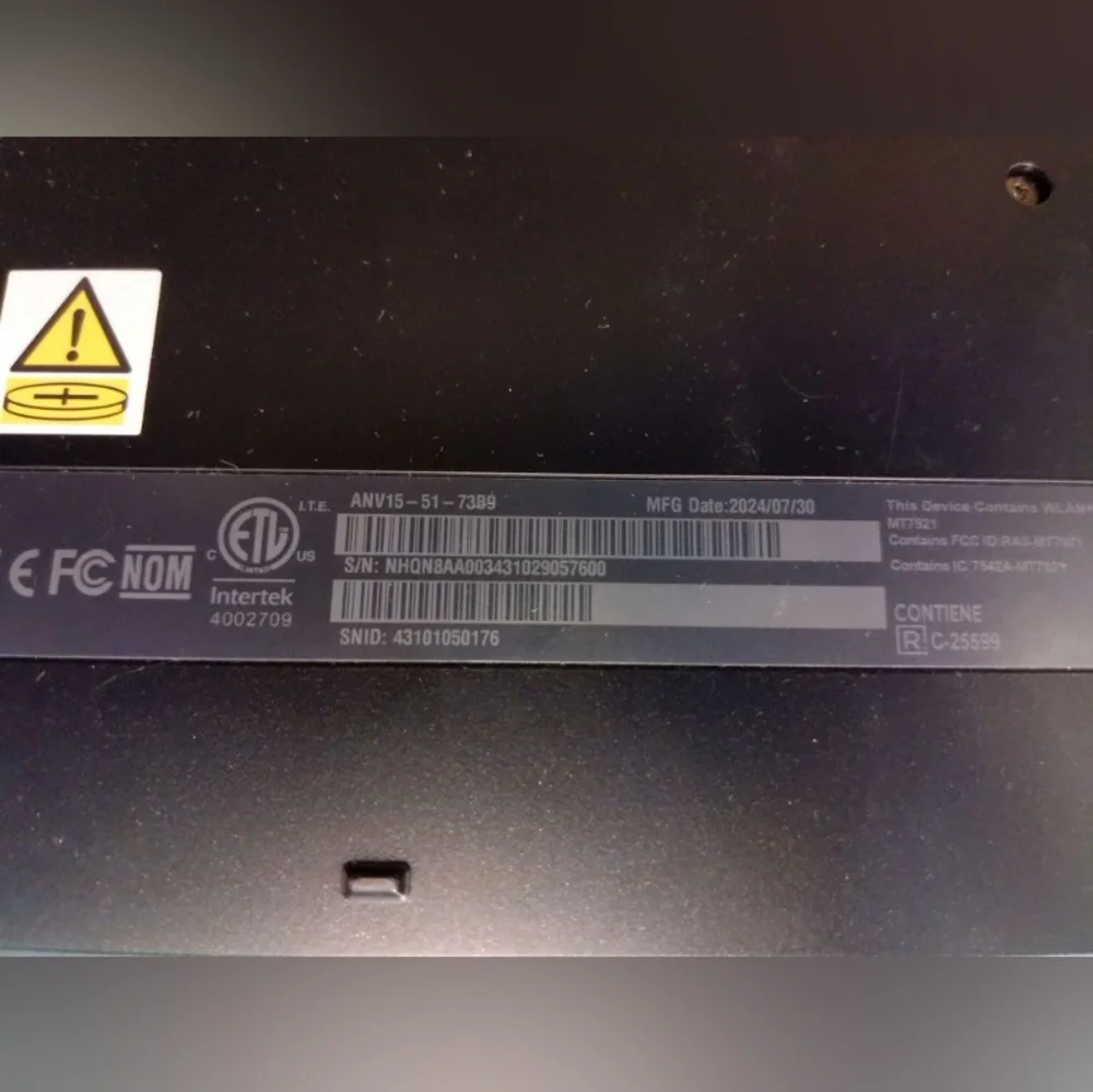 Nitro V 15 Gaming Laptop 195133154451